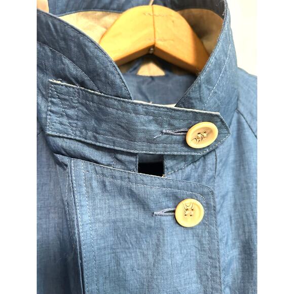 Vintage Architect Utility Jacket S Blue Lightweight Minimalist Outdoor Chic Work - Picture 8 of 10